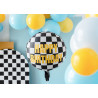 Balon foliowy Szachownica Happy Birthday, 45 cm, mix