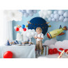 Balonowy topper na tort Samolot, mix, 29 cm