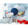 Balonowy topper na tort Samolot, mix, 29 cm