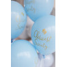 Balony Eco 33 cm, Chrzest Święty, błękit (1 op. / 6 szt.)