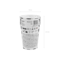 Kubeczki Szachownica, 220 ml, mix (1 op. / 6 szt.)