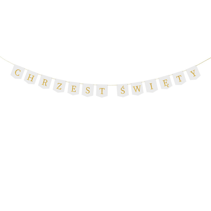 Baner ''Chrzest Święty'', 2 m, biały