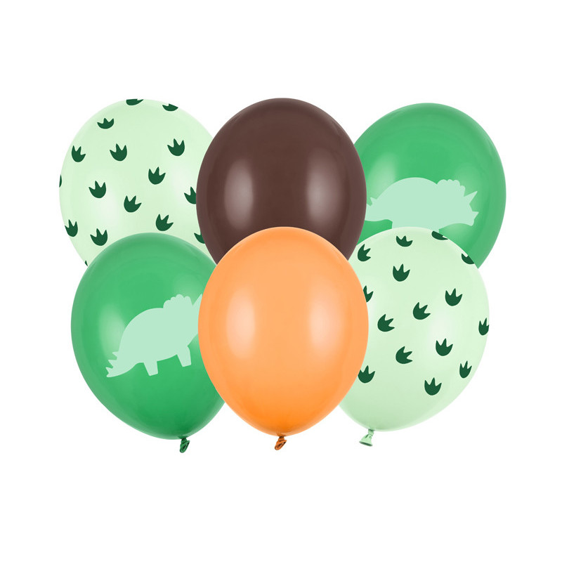 Balony 30 cm, Dinozaur, mix (1 op. / 6 szt.)