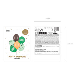 Balony 30 cm, Dinozaur, mix (1 op. / 6 szt.)