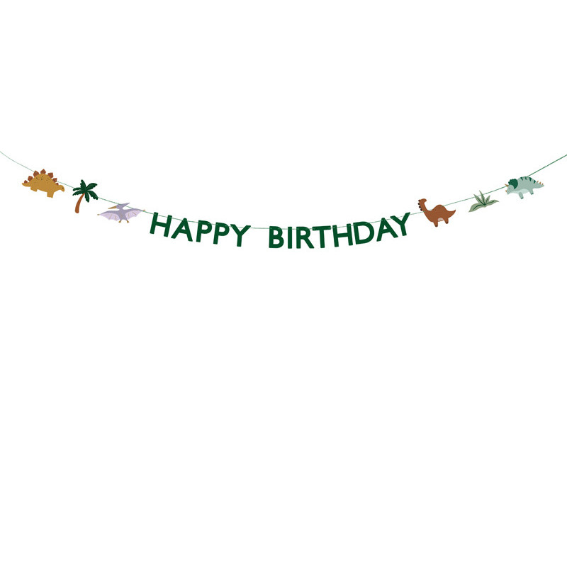 Baner Happy Birthday Dino, 3 m, mix