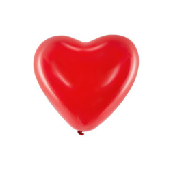 Balony 10'' Serca, Pastel czerwony (1 op. / 100 szt.)