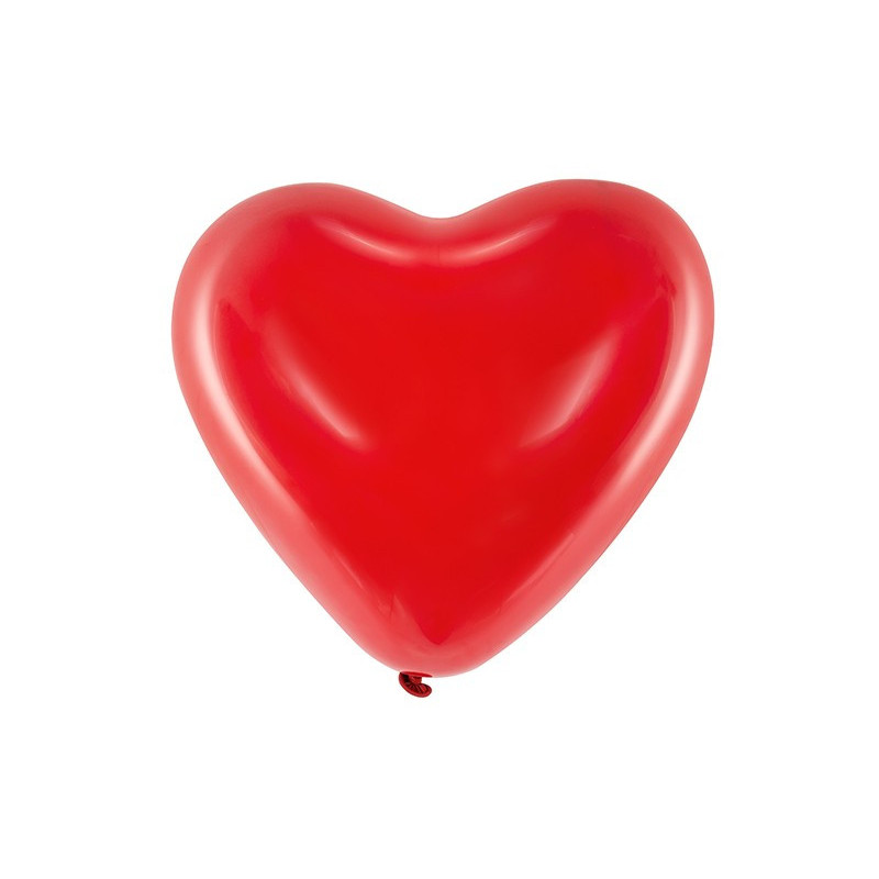 Balony 10'' Serca, Pastel czerwony (1 op. / 100 szt.)