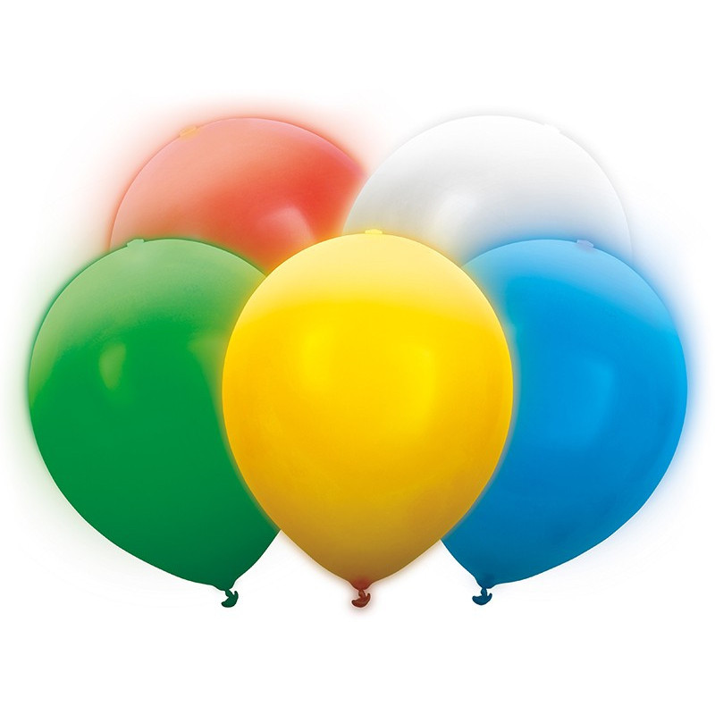 Balony Led 30cm, mix (1 op. / 5 szt.)