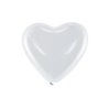 Balony 10'' Serca, Pastel biały (1 op. / 100 szt.)